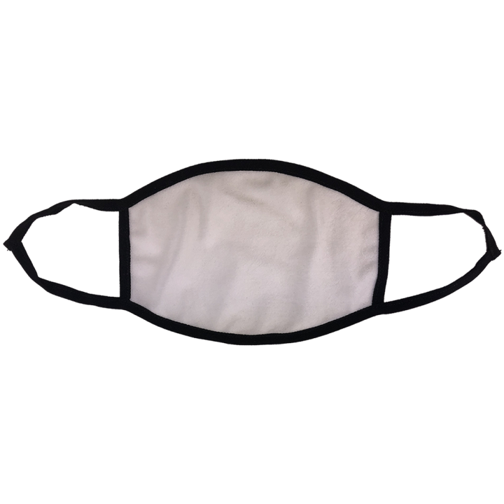 Gesichtsmaske Sublimation mit schwarzer Umrandung