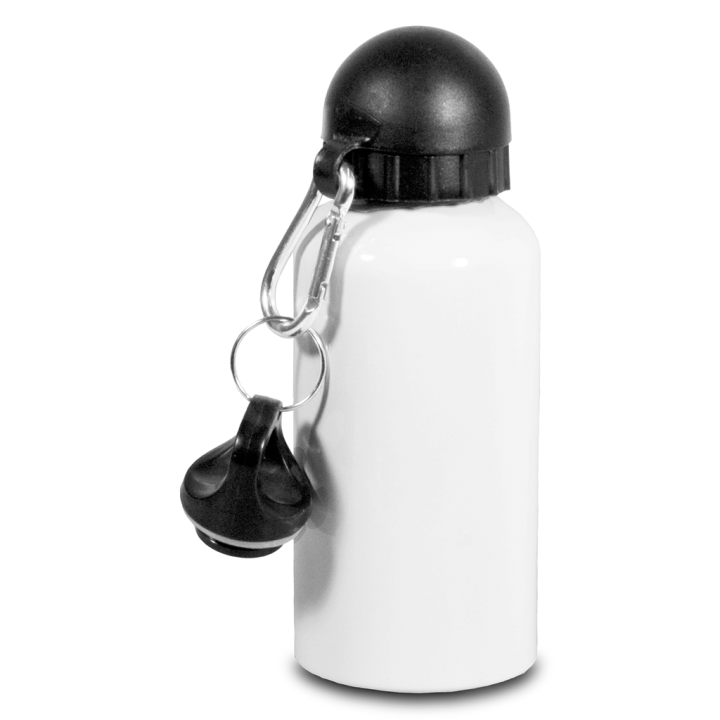 Trinkflasche Aluminium 500ml weiß
