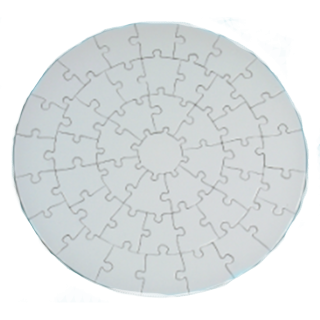 Puzzle rund 45 Teile 200mm