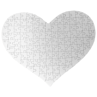 Herz-Puzzle 114 Teile DIN A3