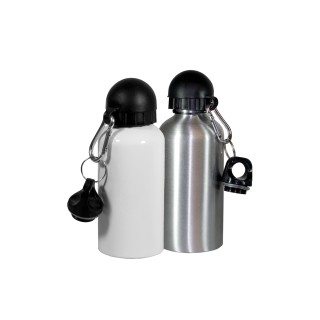 Trinkflasche Aluminium 500ml weiß