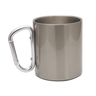 Edelstahltasse mit Karabiner