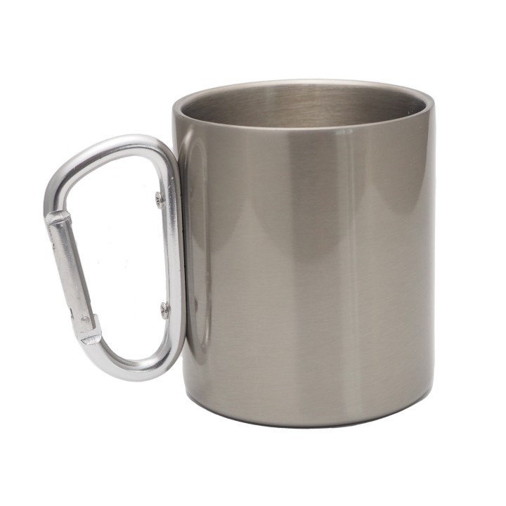 Edelstahltasse mit Karabiner