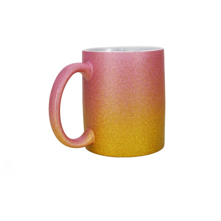 11oz Glitzertasse mit Farbverlauf