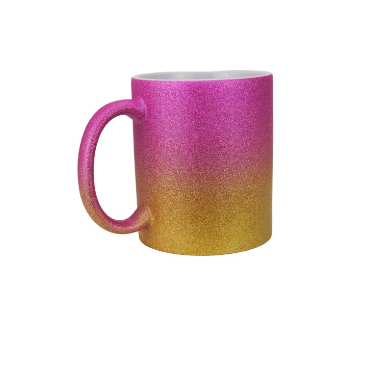 11oz Glitzertasse mit Farbverlauf